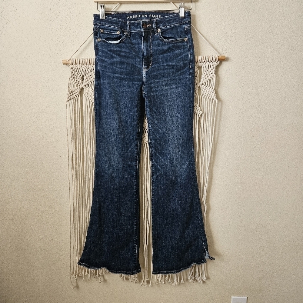 American eagle super high rise flare 6R